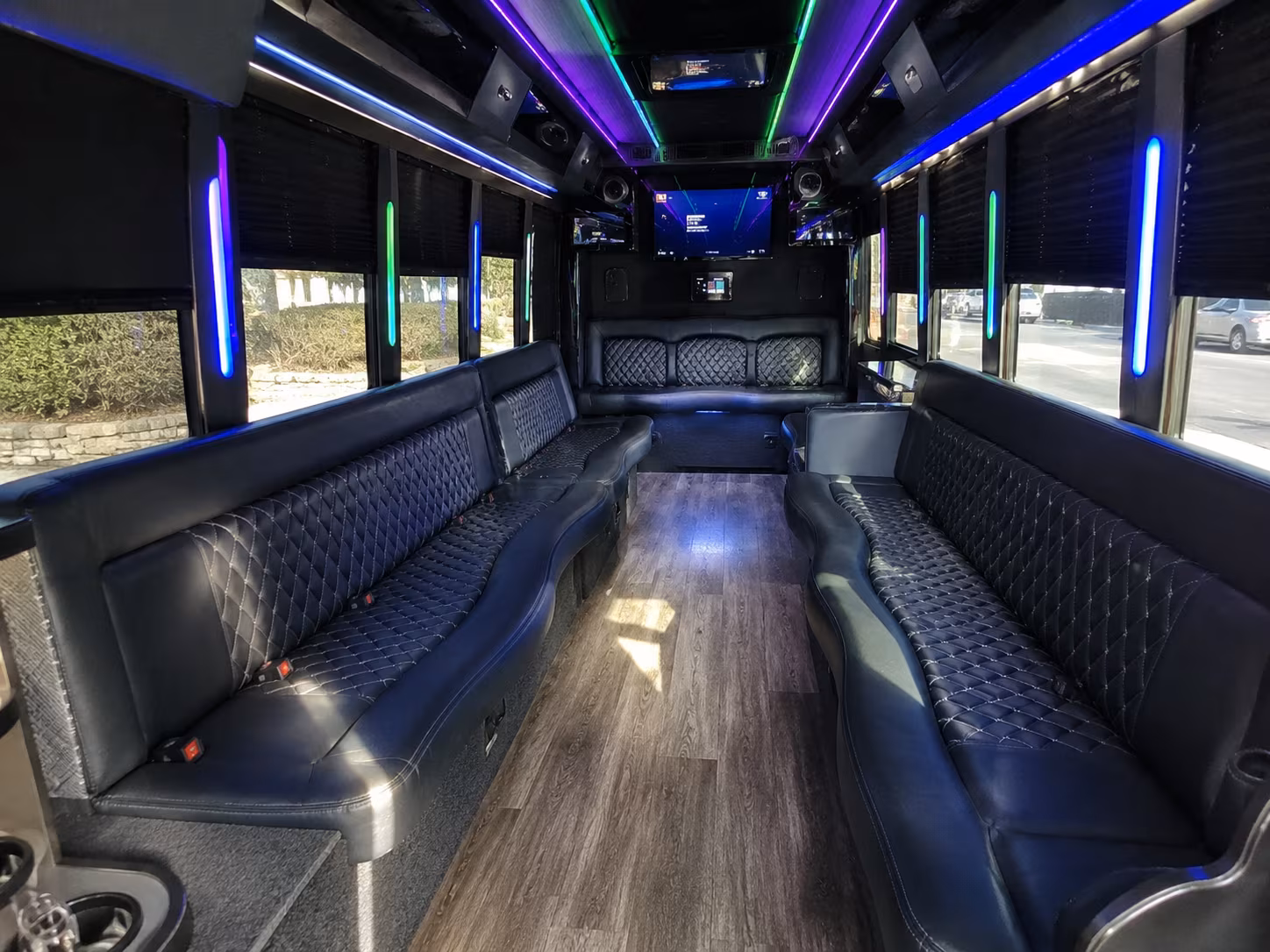 murrieta 15 passenger party bus interior