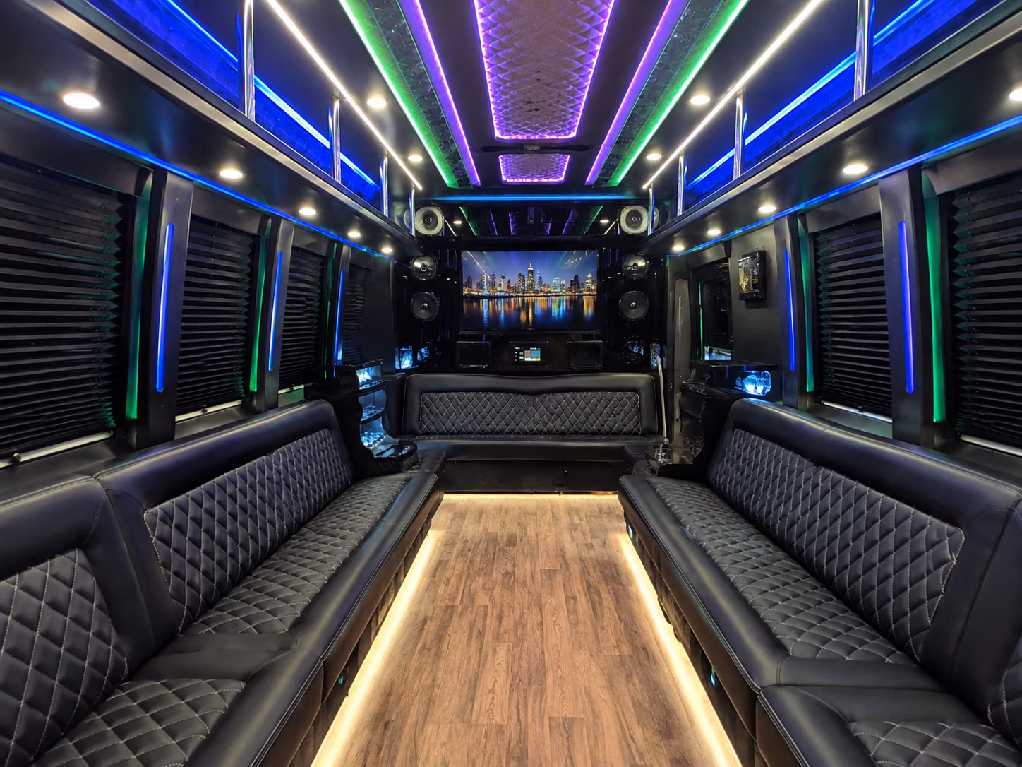 murrieta 25 passenger party bus interior