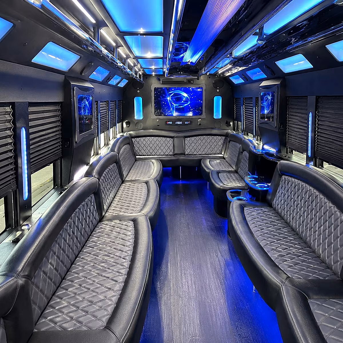 murrieta 50 passenger party bus interior